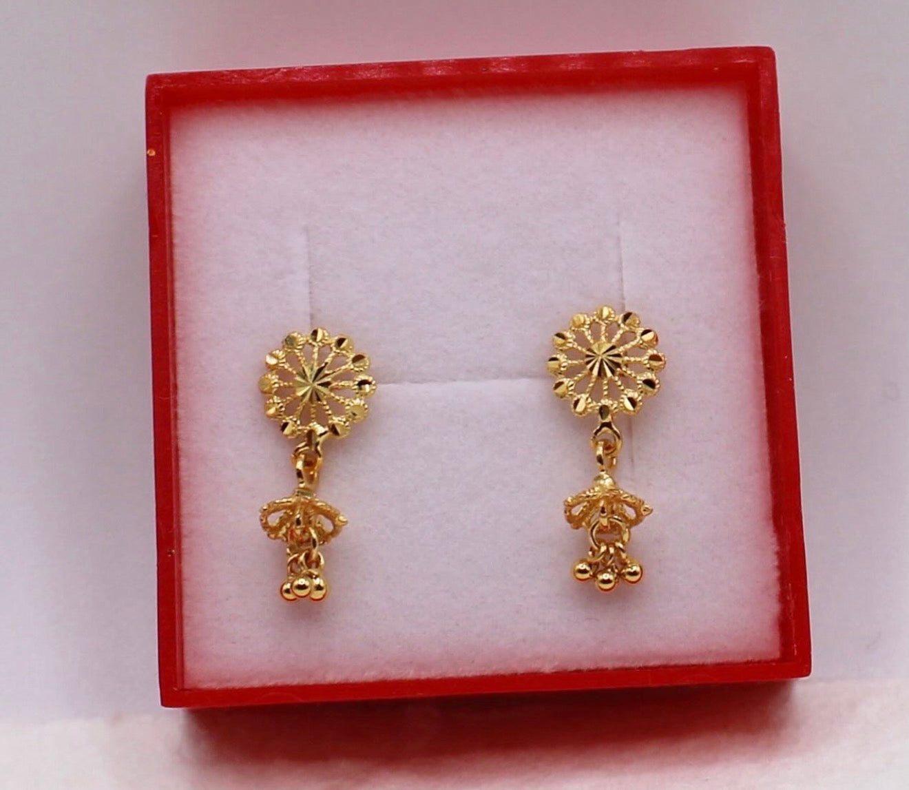 Super-mini Flat Stud Jhumkas