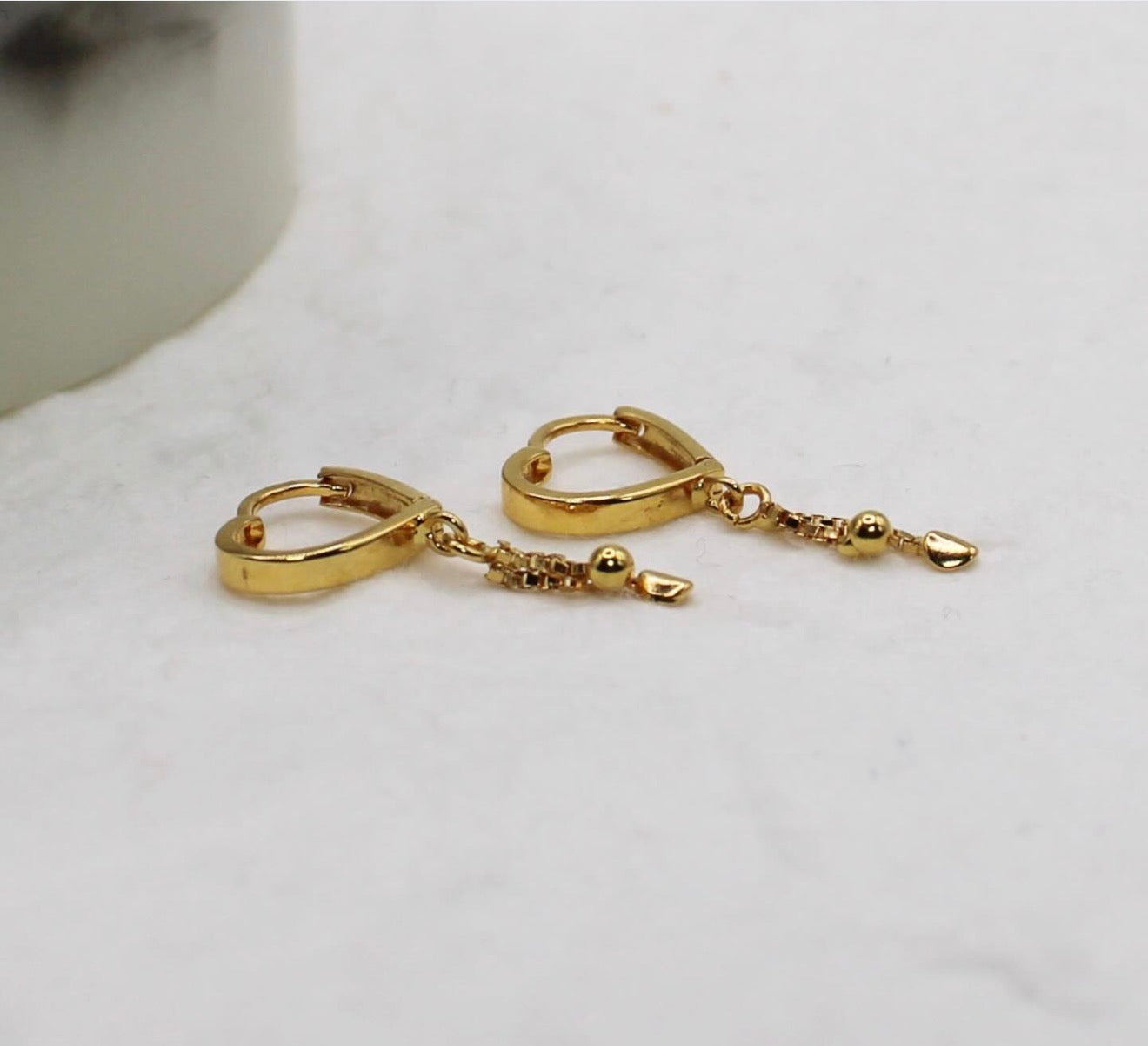Mini Heart Huggies | 8mm