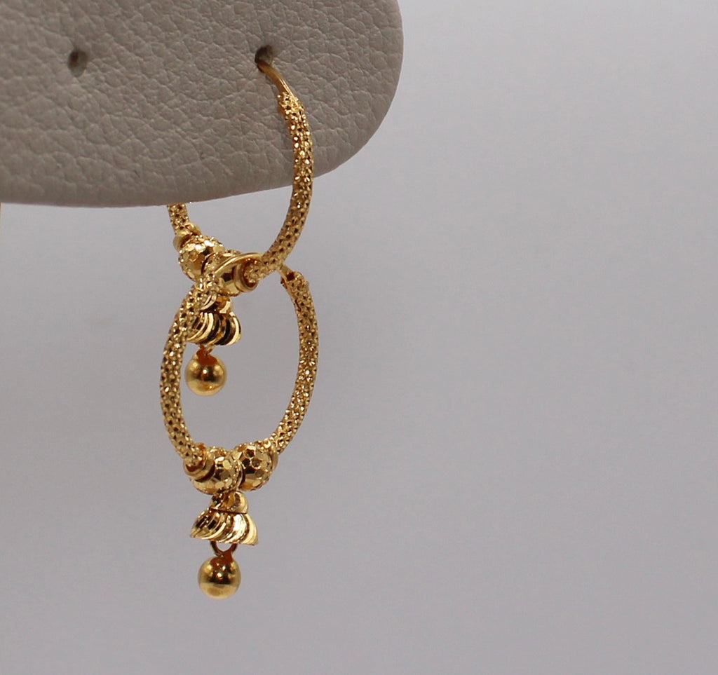 Dainty Jumka Hoops | 22carat