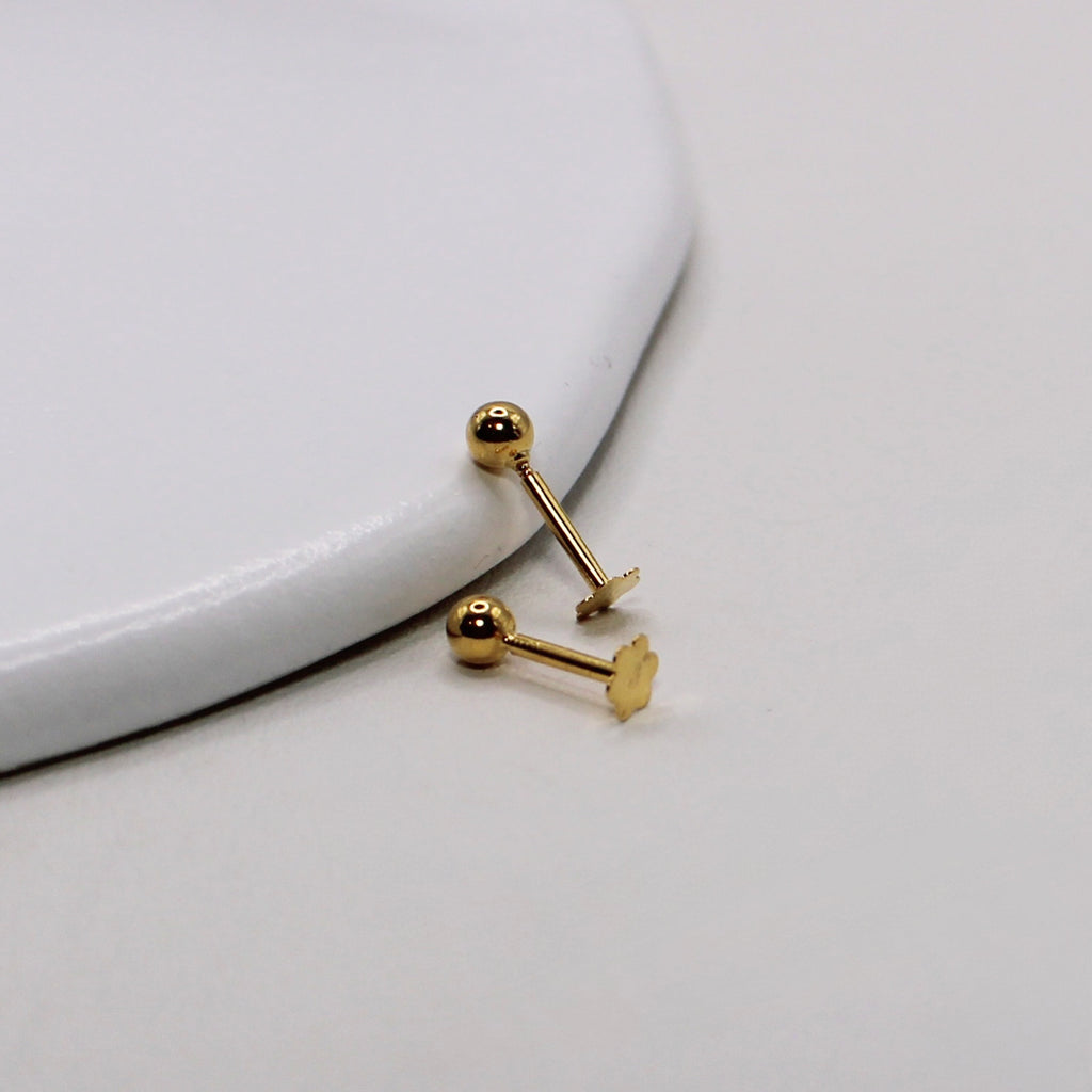 18carat 3mm Ball Studs