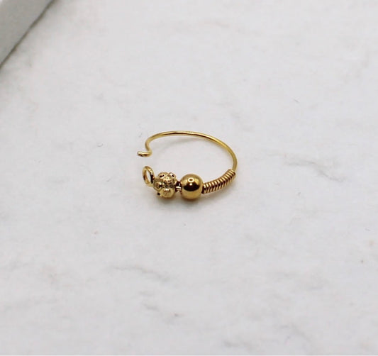 Gold Hoop | 9mm
