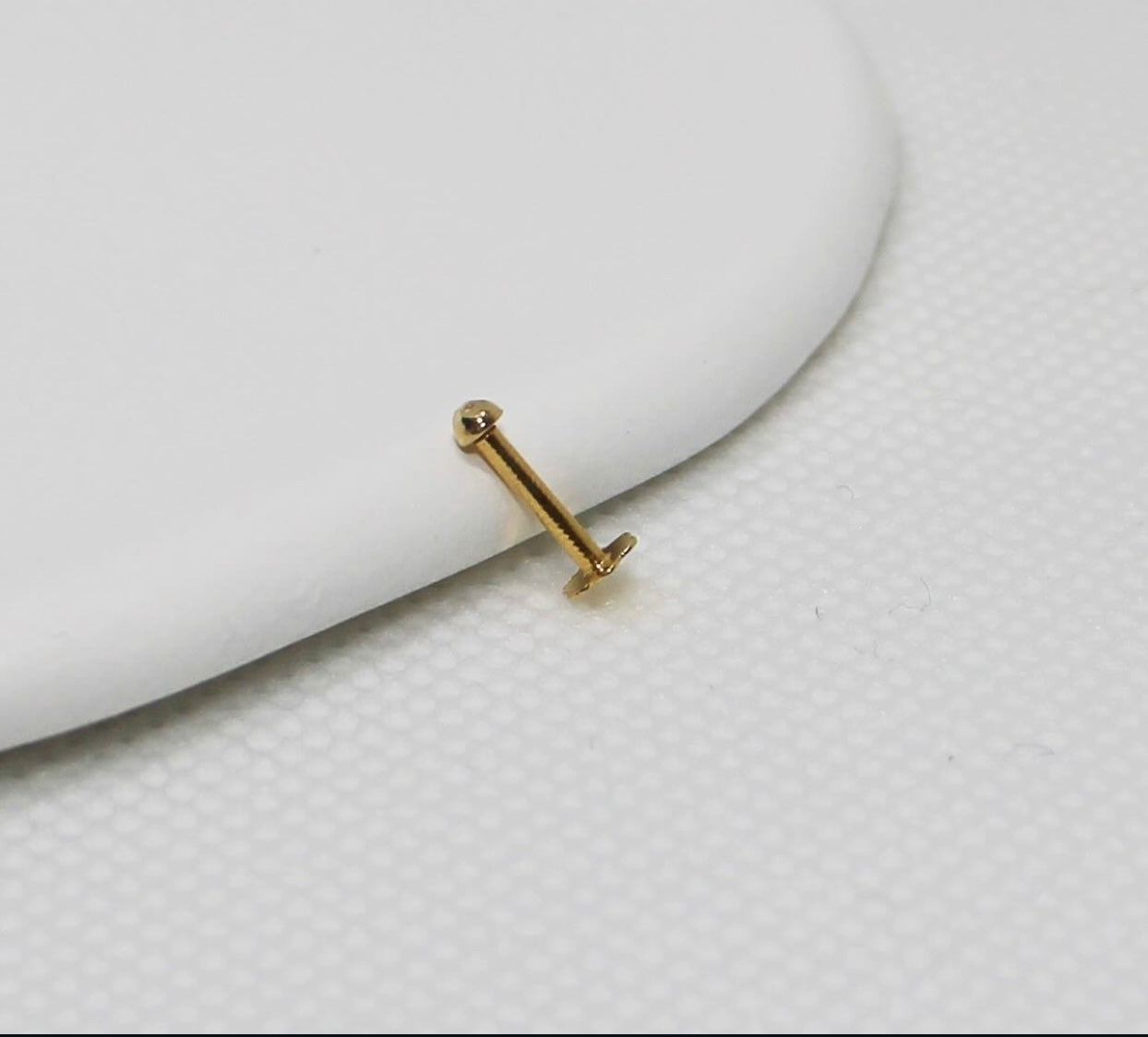 14carat Tiny Diamond Cut Stud | 1mm