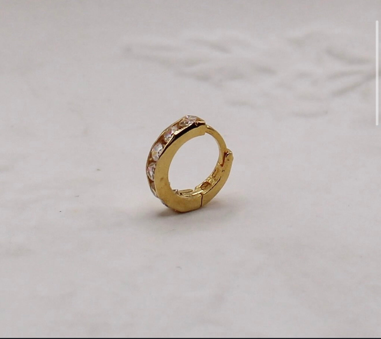 Tiny Sparkly Hoop | 6mm