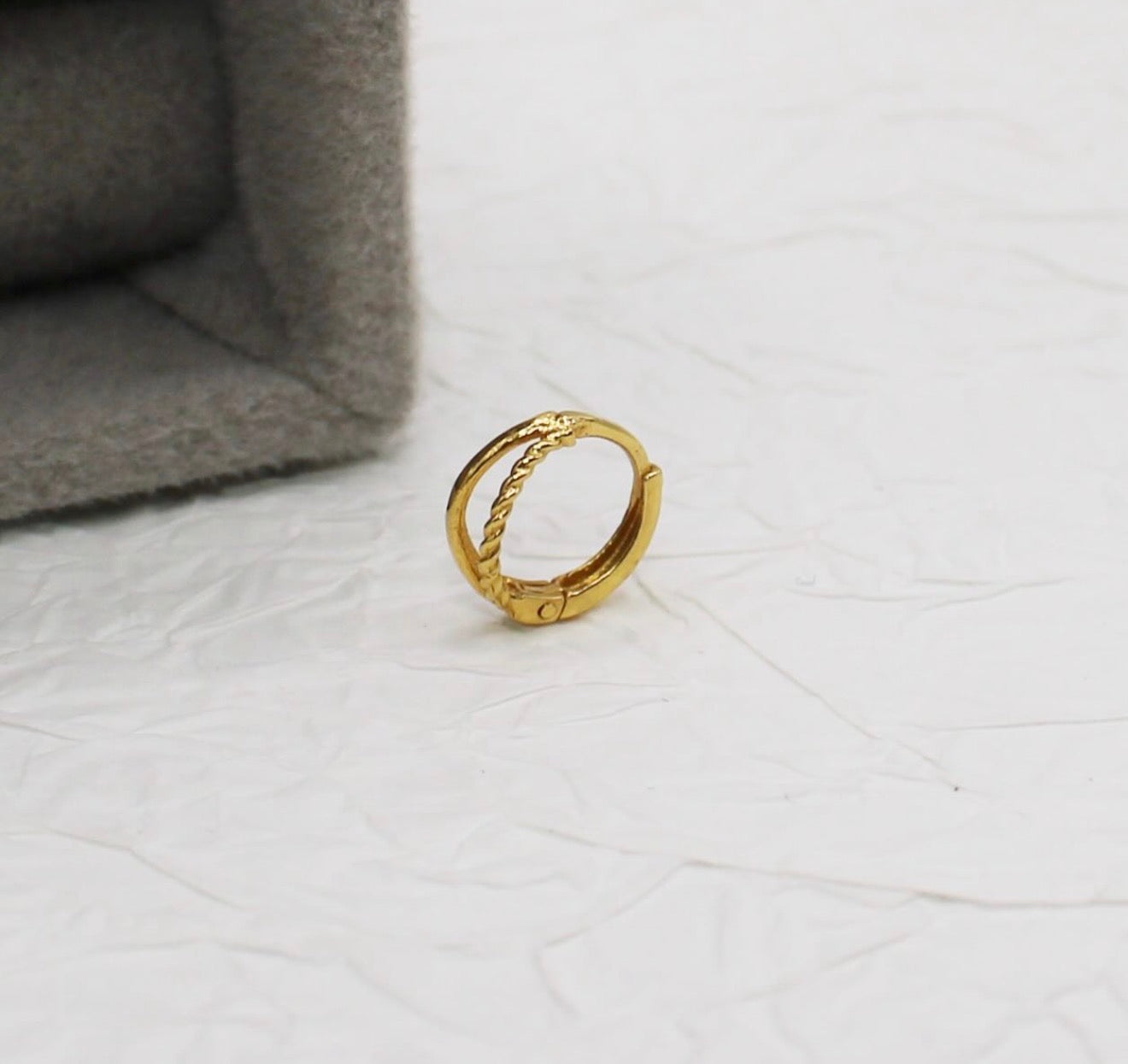 Twist Double Hoop | 7mm