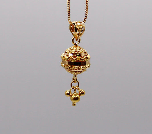22carat Ball Dangly Pendant (only pendant without chain)