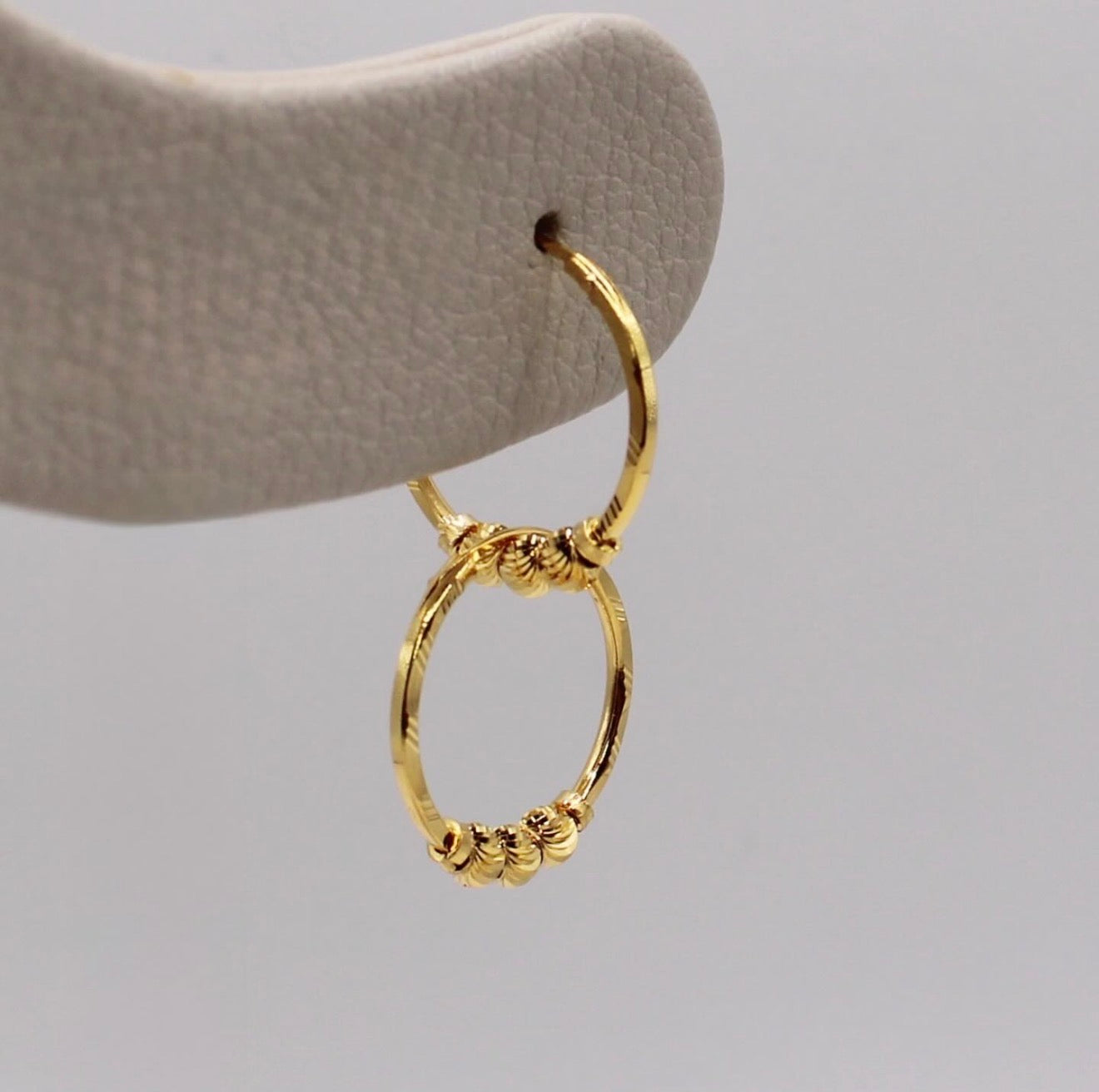 3 Beaded Hoops | 18carat