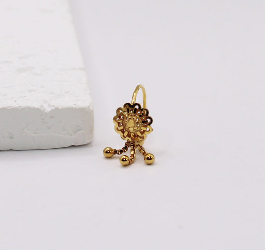 Flower 3-chain Hoop