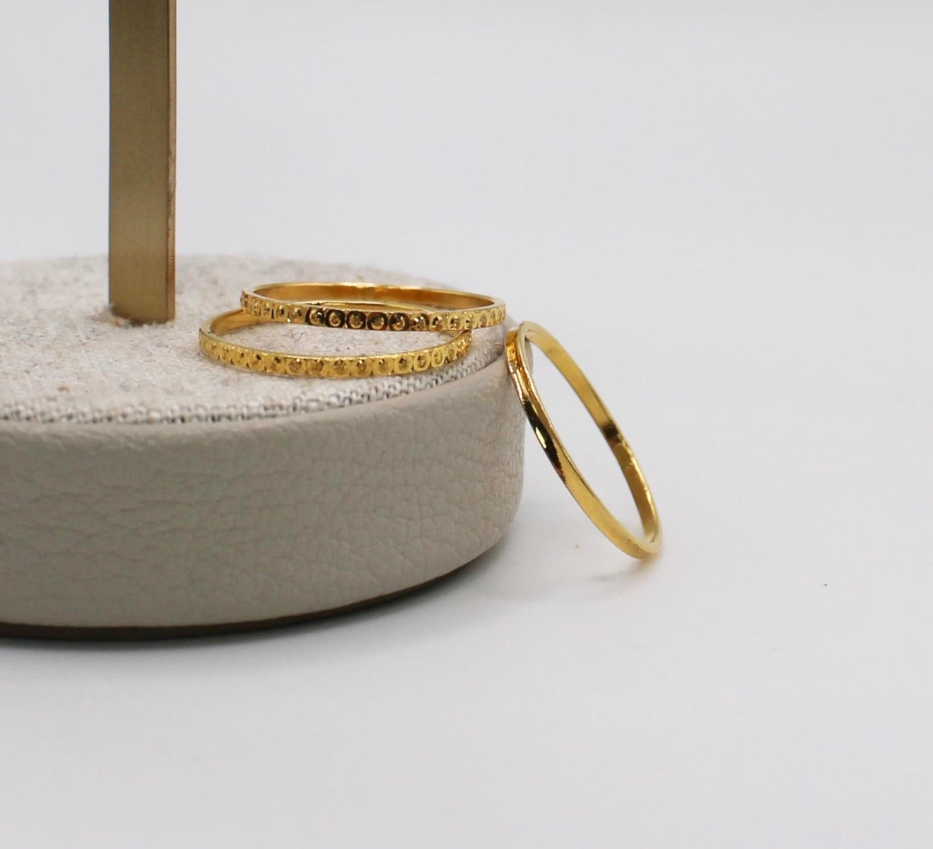 Dainty 18carat Stacking Rings | Size M - Set of 3