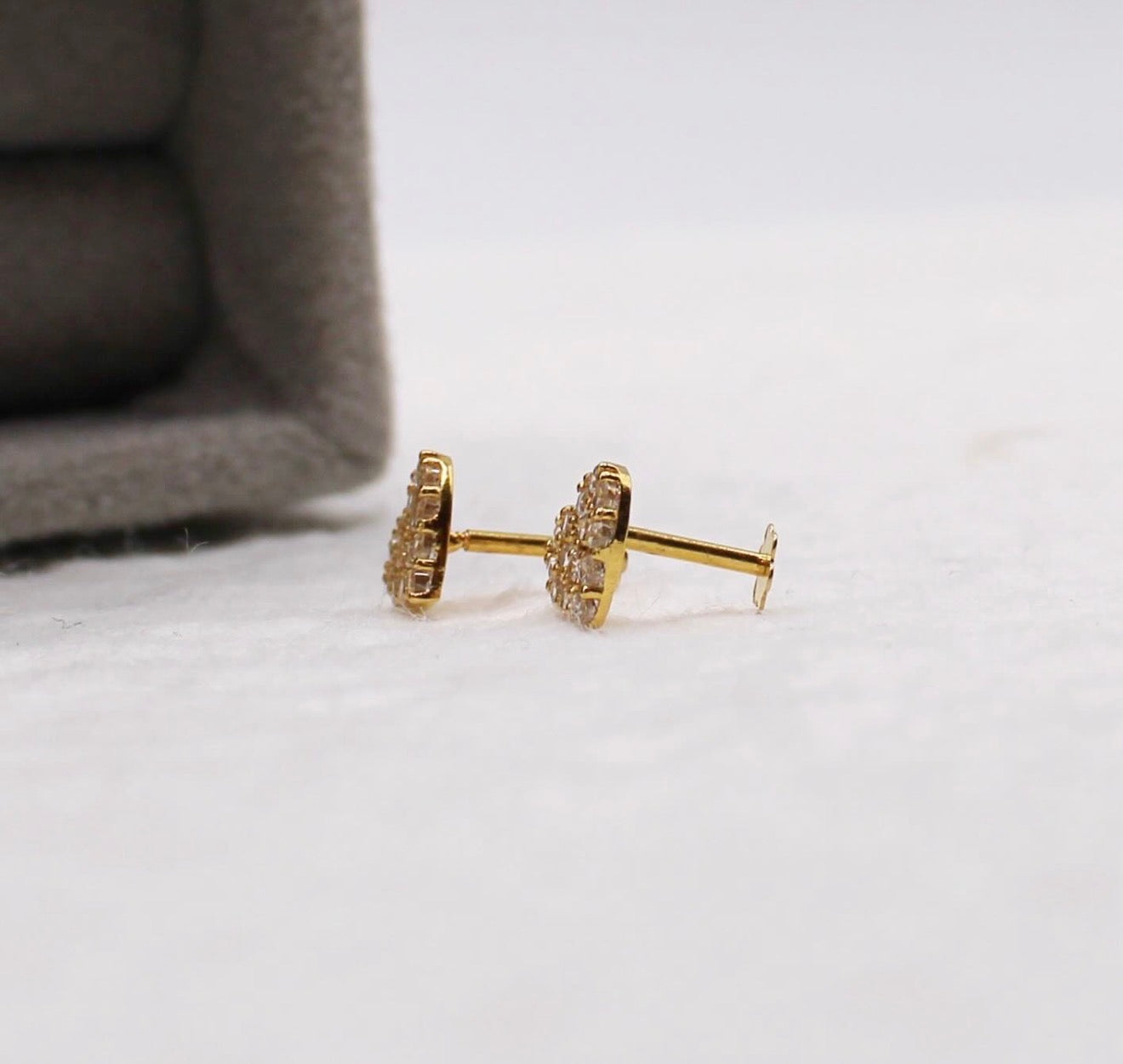Sparkly Heart Studs