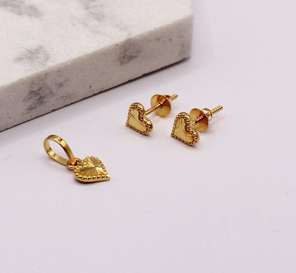 Super-mini Heart Pendant Set