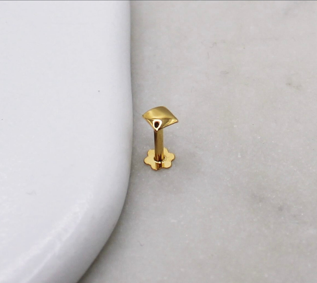 Gold Square Stud