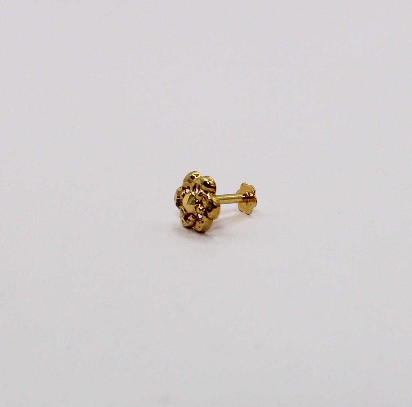 Hollow 14carat Stud