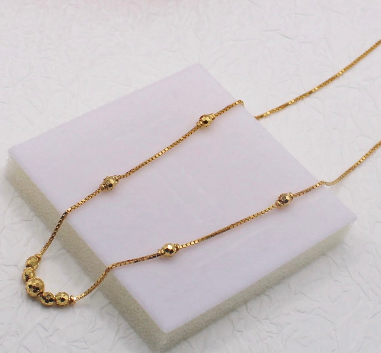 Dainty Beaded Necklace | 22carat