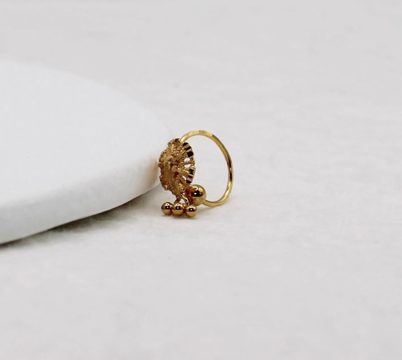 Gold Dangly Hoop