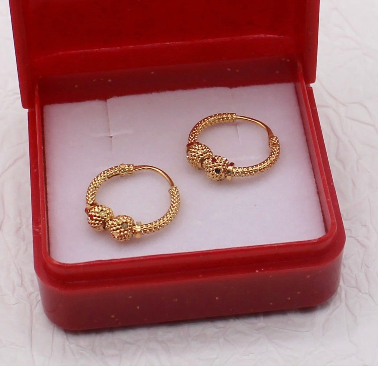 Small Twin-Ball Hoops | 11mm