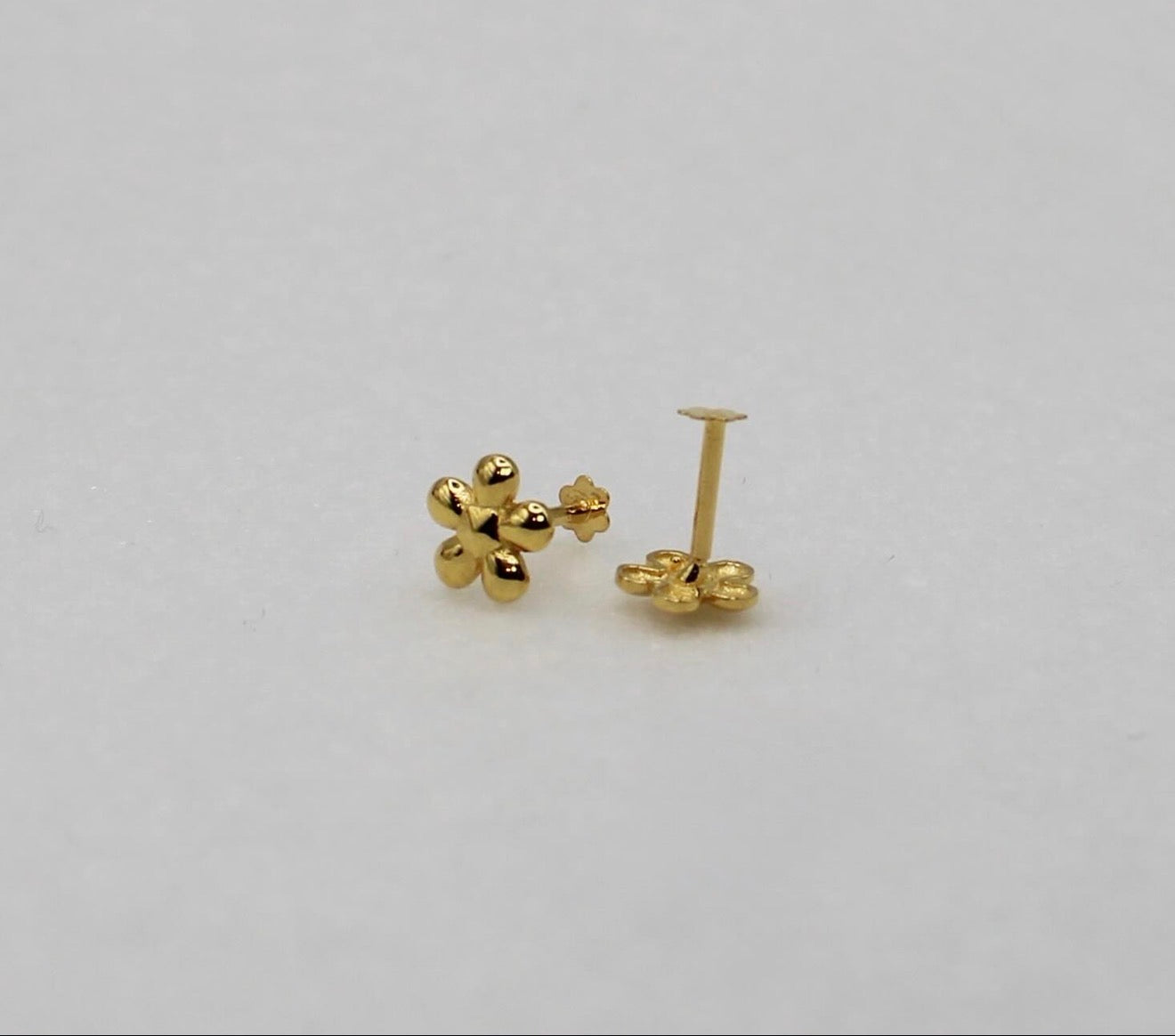 Gold Flower Studs