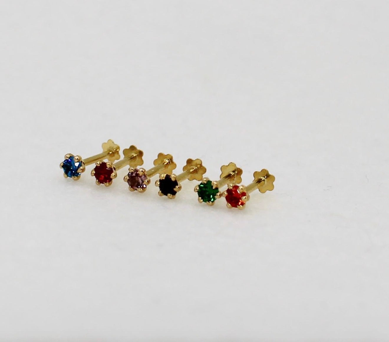Cushioned Gem Studs | 18carat