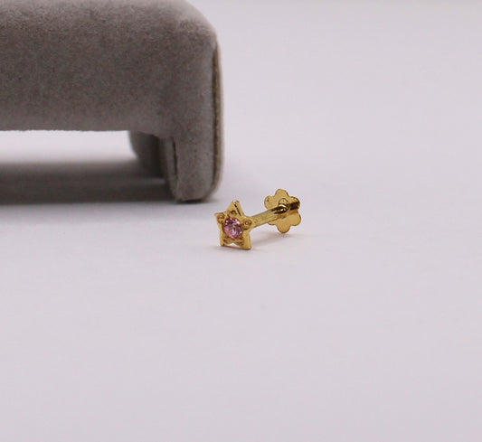 Baby Pink Star Stud