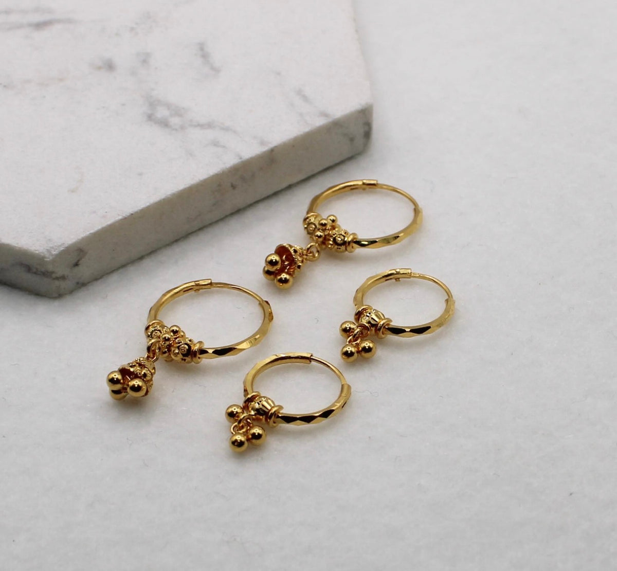 Dangly Hoop Earrings | 22carat