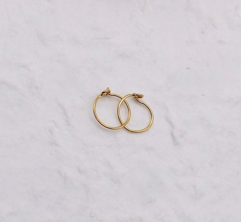 Super Dainty Minimal Hoops