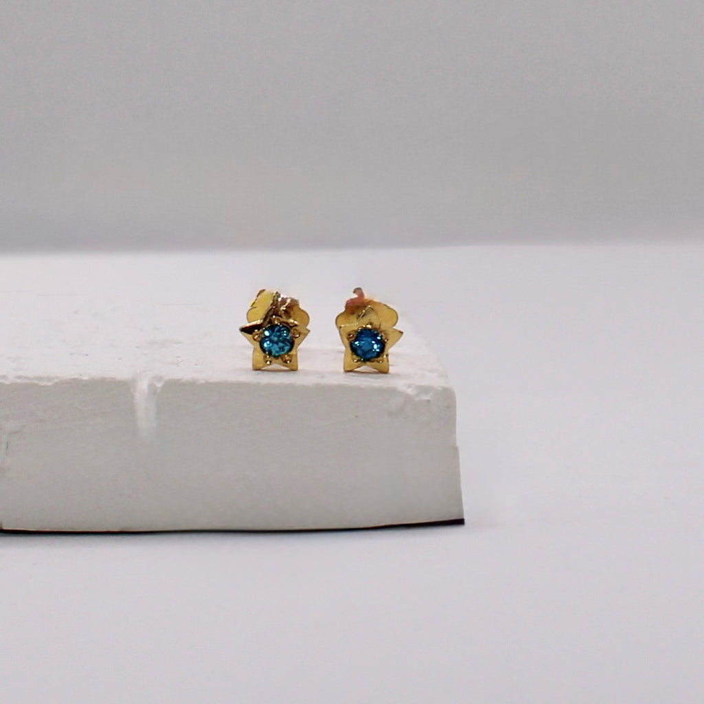 Blue Star Studs