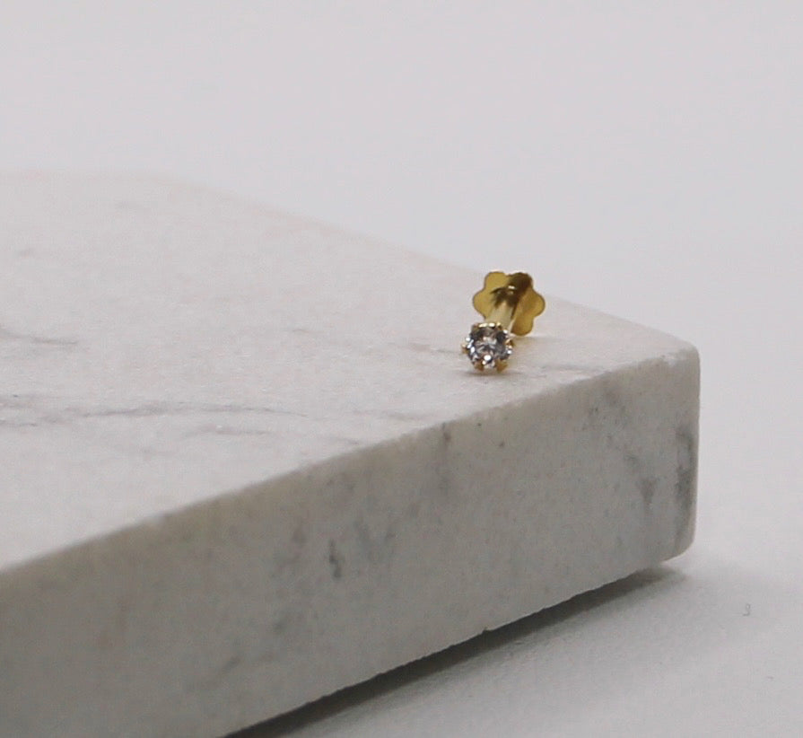 Cubic Zirconia Stud | 18carat