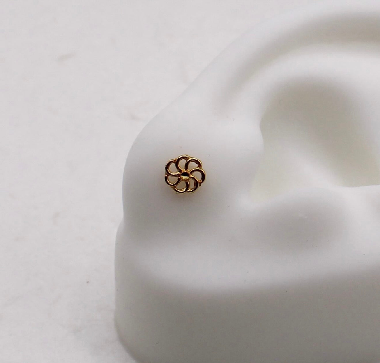 Filigree Flower Stud