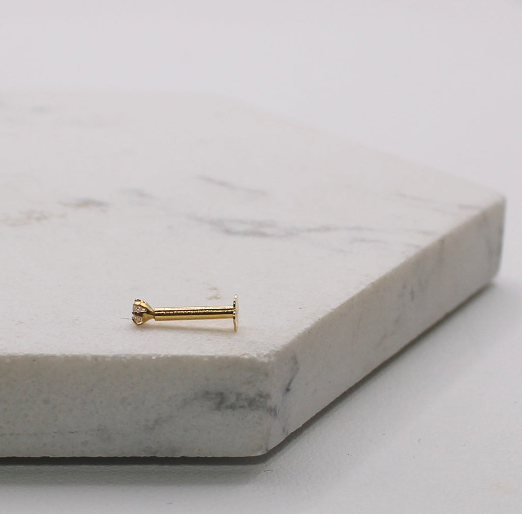 Cubic Zirconia Stud | 18carat