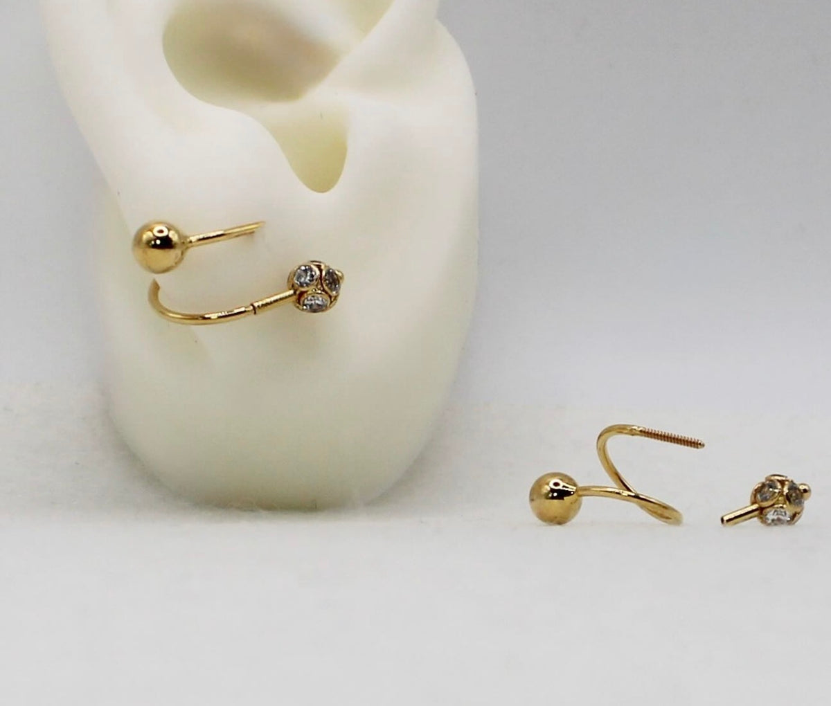 Spiral Ball Earrings | 18carat