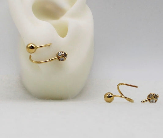 Spiral Ball Earrings | 18carat