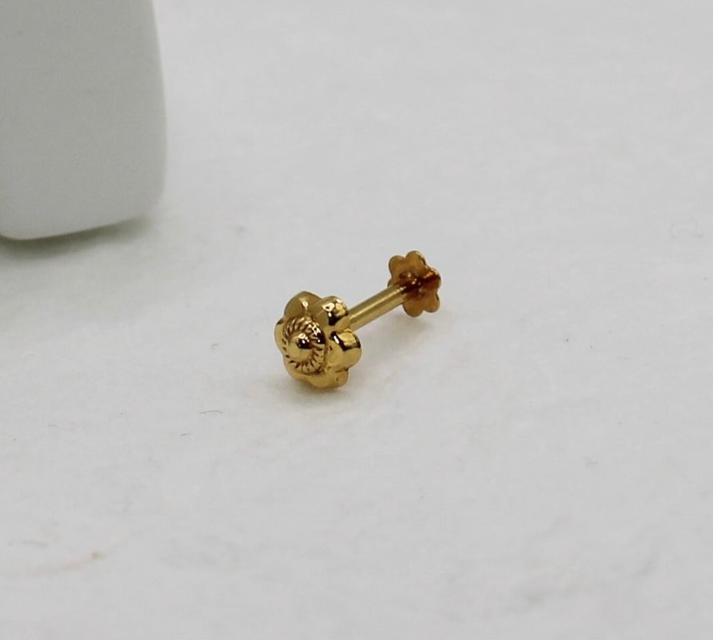 Gold Flower Stud