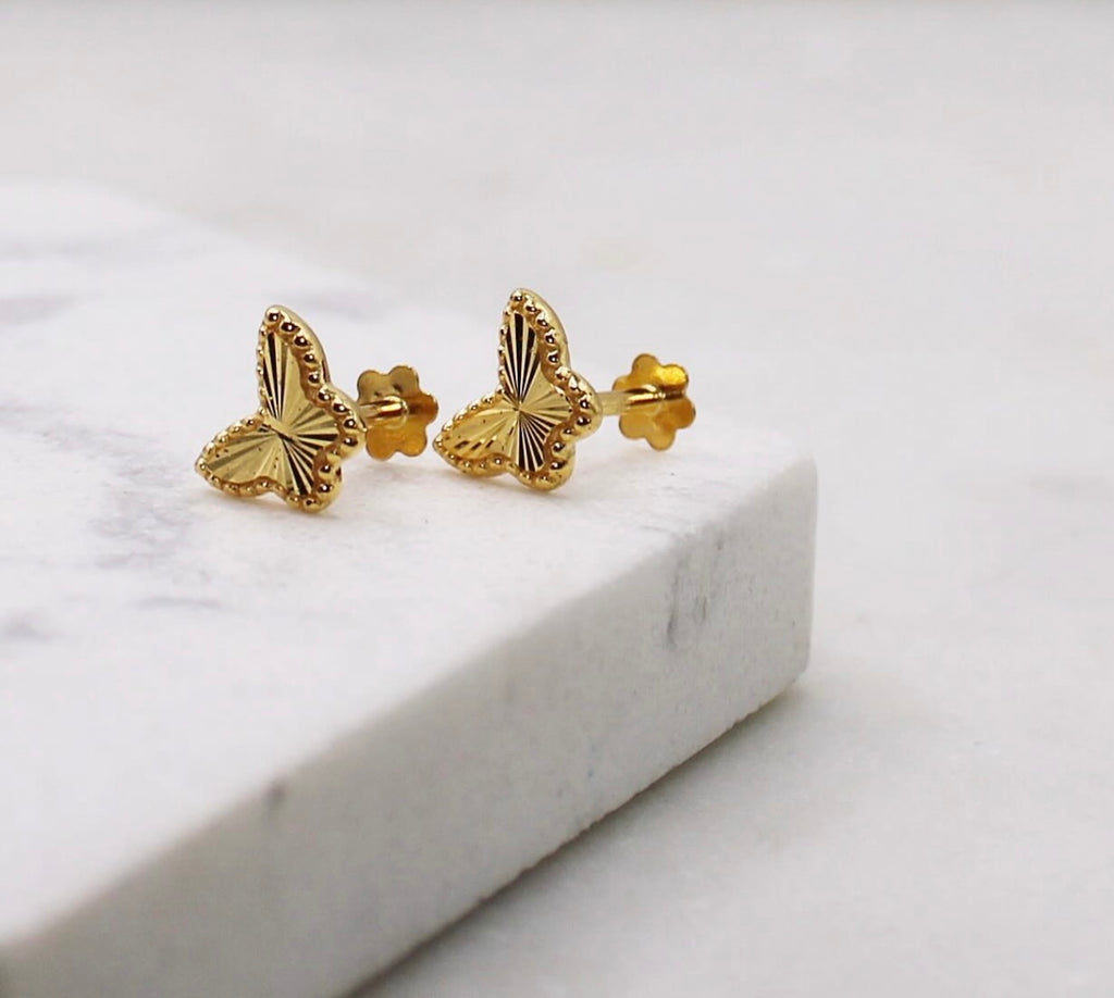 Mini Dotted Butterfly Studs