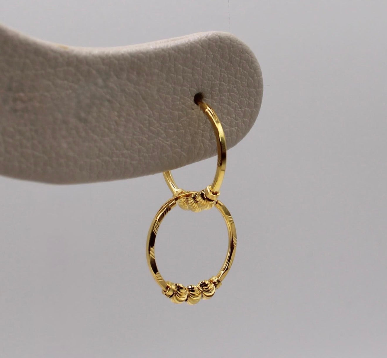 3 Beaded Hoops | 18carat