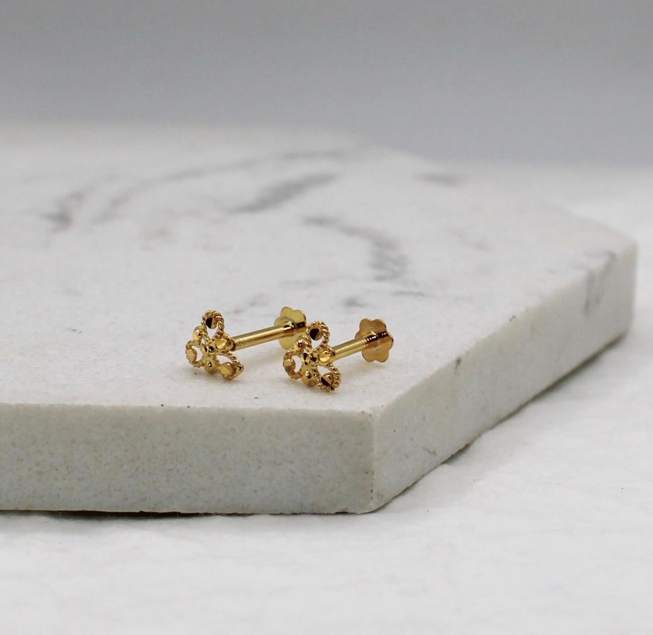 Triangle Filigree Stud