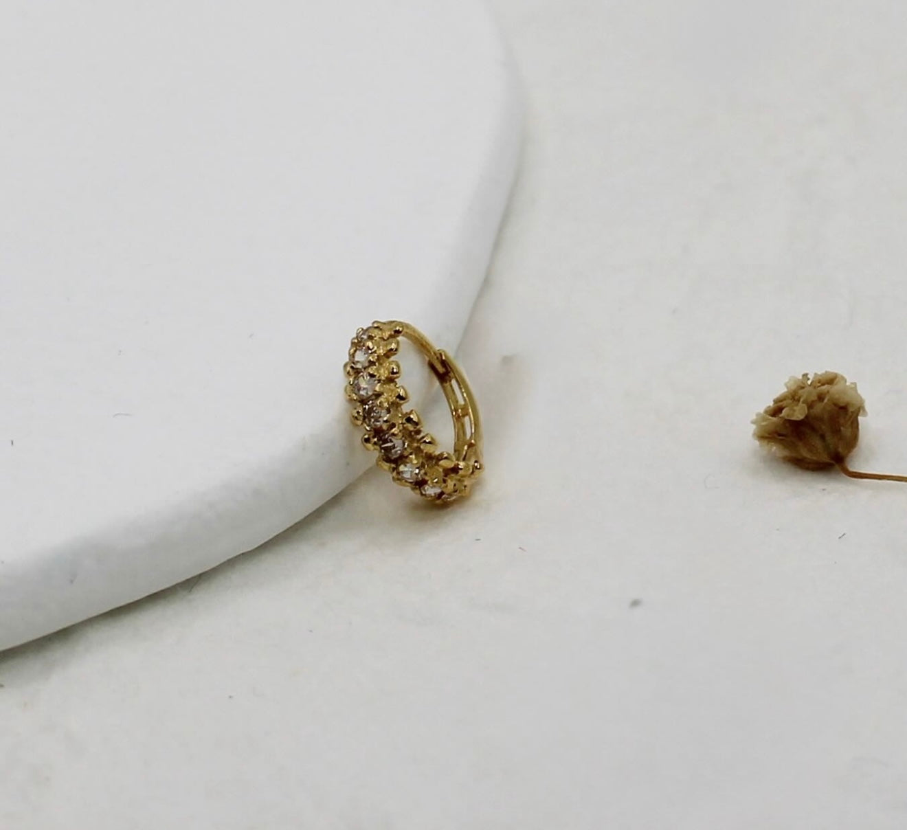 Gold Rim Hoop