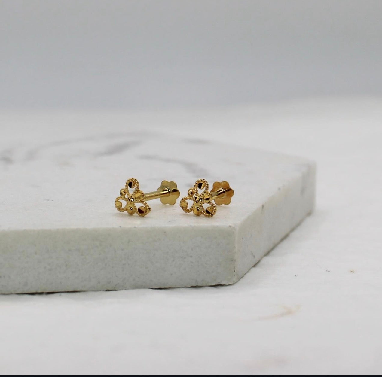 Triangle Filigree Stud