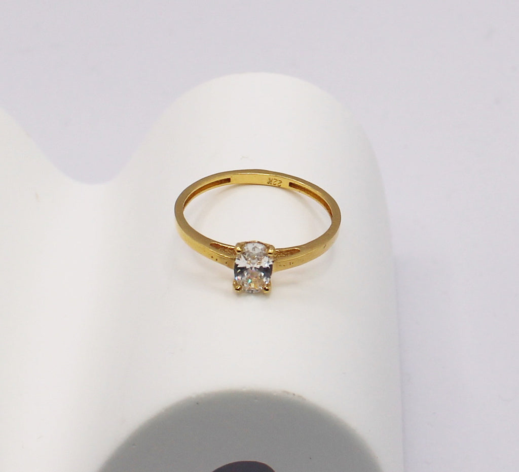 Oval Cubic Zirconia Ring | 22carat