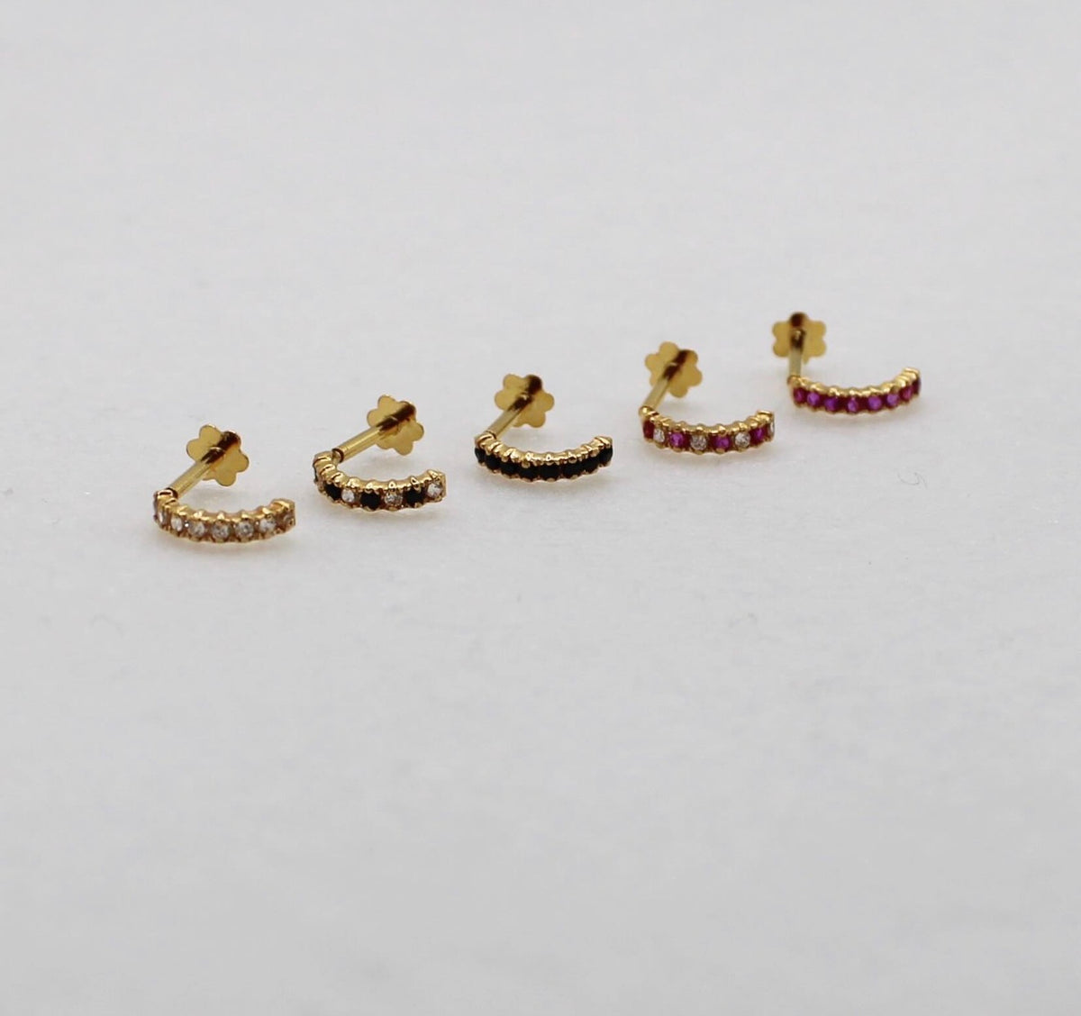 Thin Baguette Studs | single piece