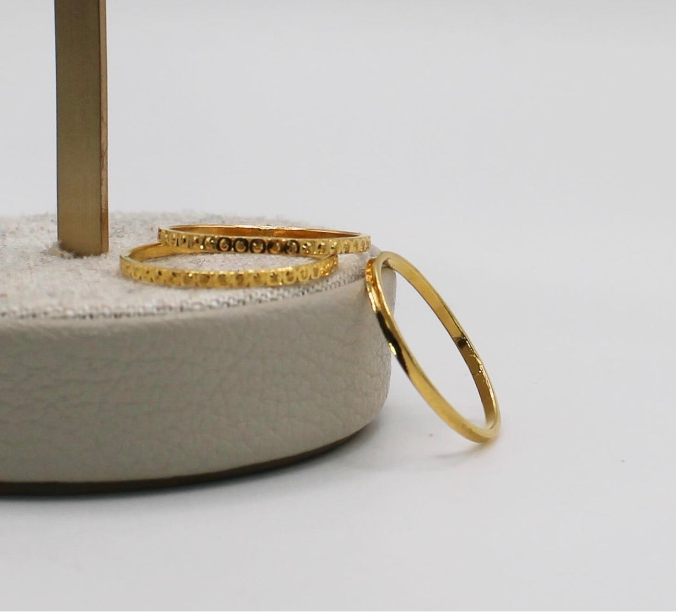 Dainty 18carat Stacking Rings | Size M - Set of 3