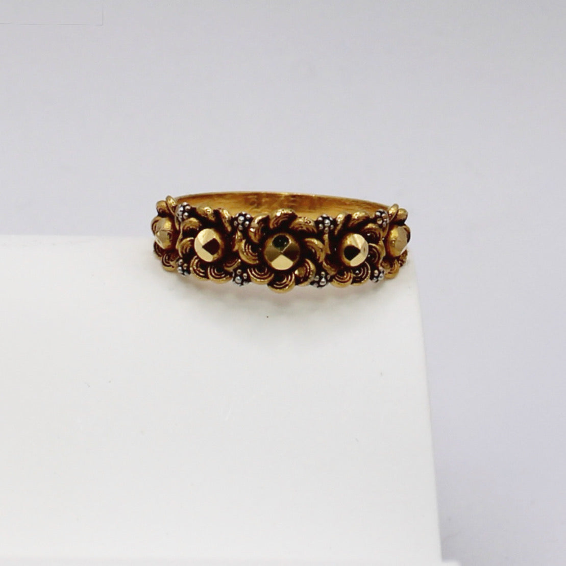 Antique Floral Ring | Size M 1/2