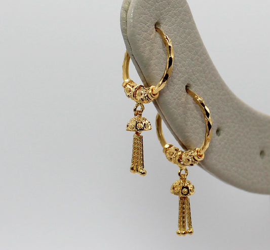 22carat Drop Hoops