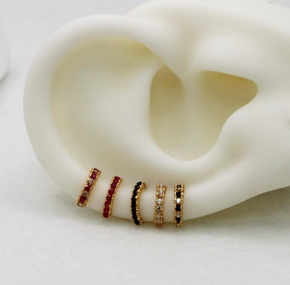 Thin Baguette Studs | single piece