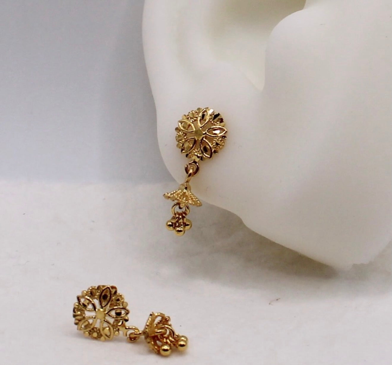 Super-mini Leaf Detail Jhumkas