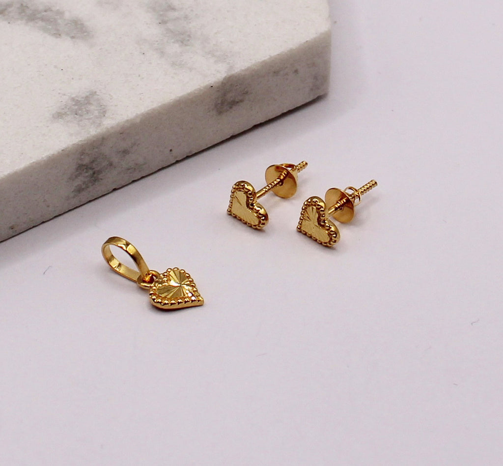Super-mini Heart Pendant Set
