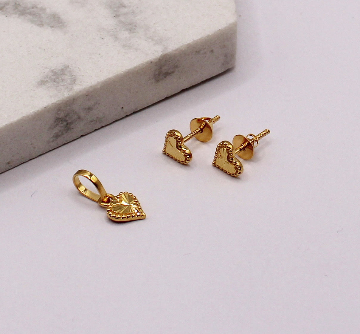 Super-mini Heart Pendant Set