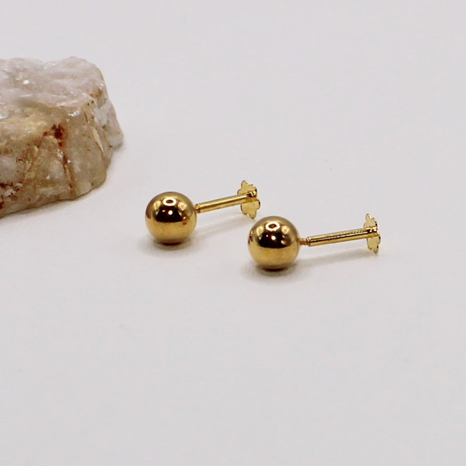 18carat Ball Stud