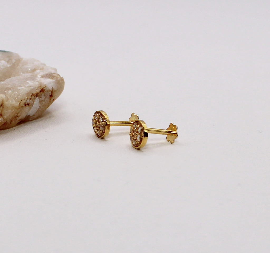 Gold Rim Studs