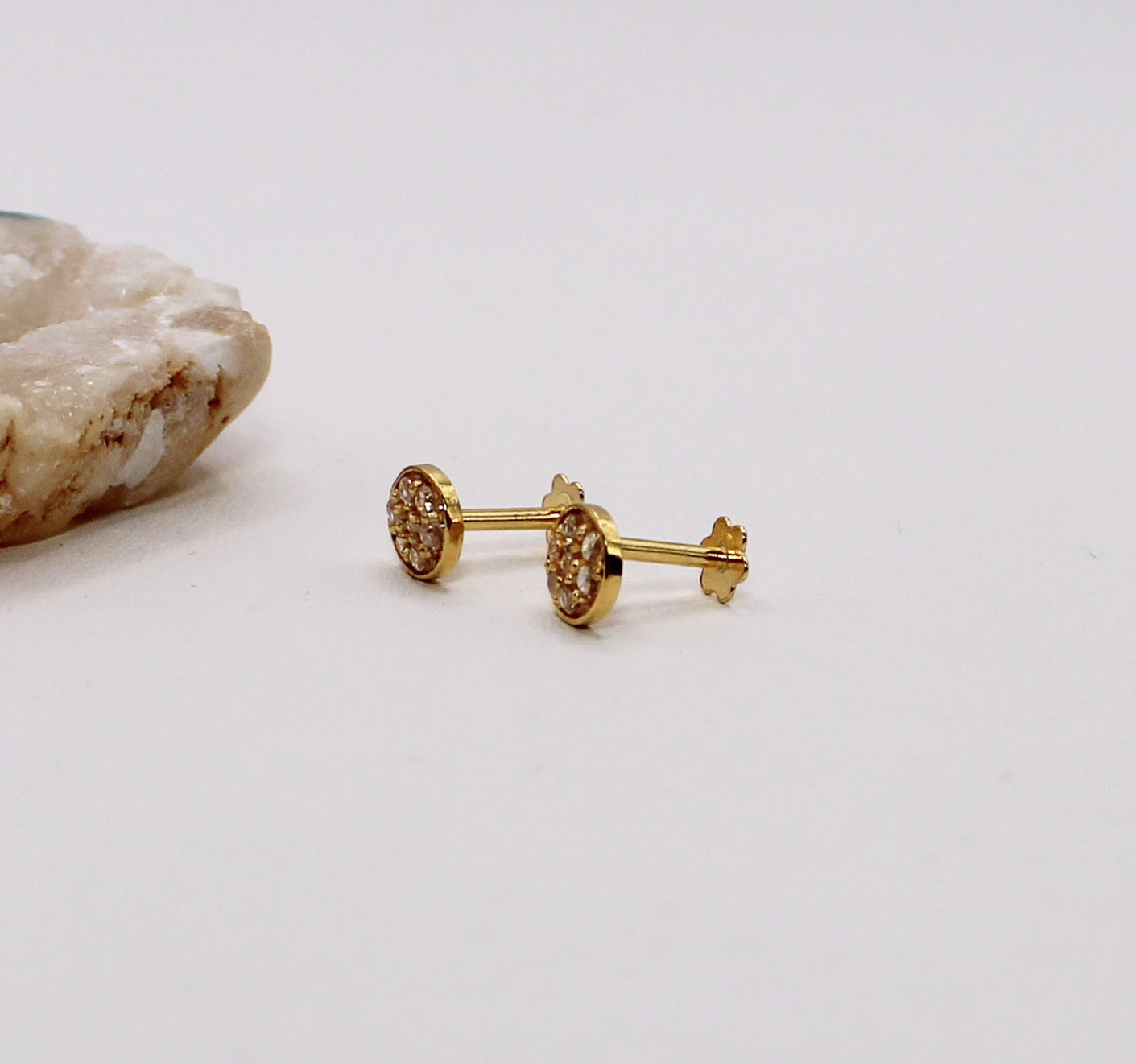 Gold Rim Studs