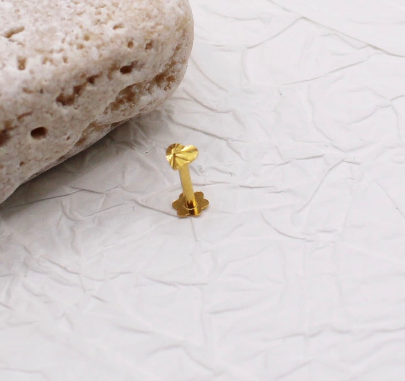 Flat Heart Stud | 3mm