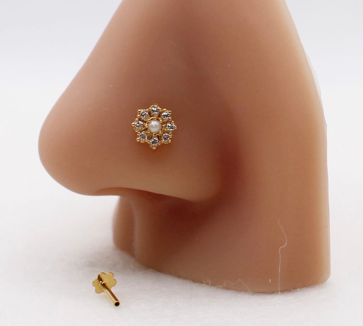 Pearl Flower Stud | 14carat
